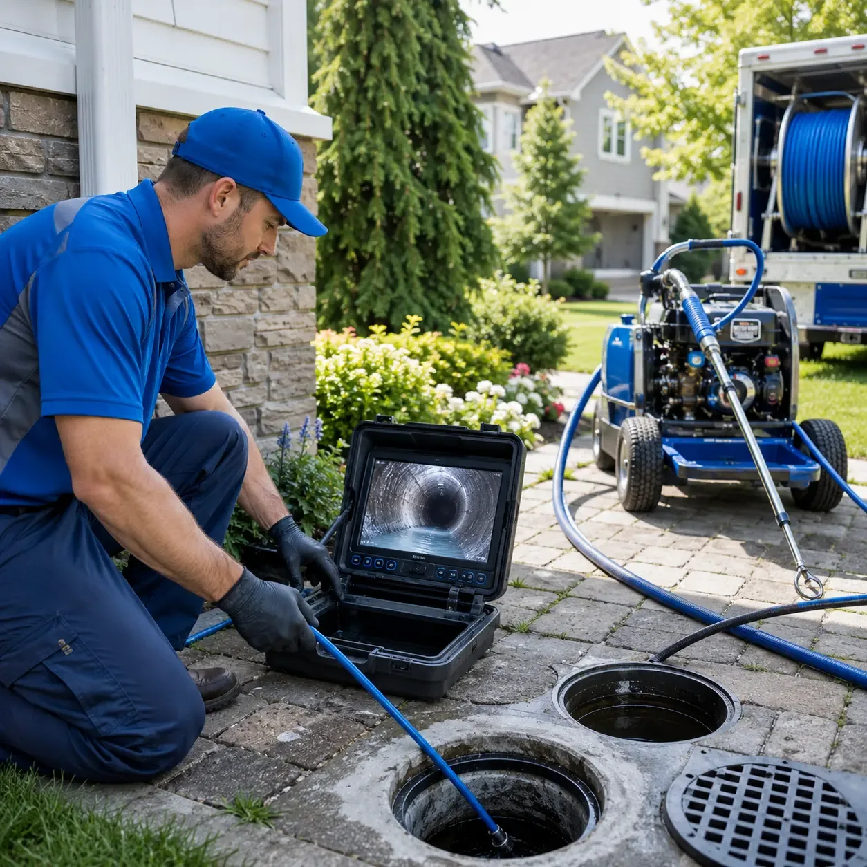 Outdoor drain cleaning professionals serving Hoosick Falls, NY